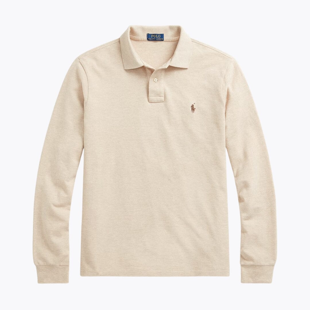 RL Mesh Long-Sleeve Polo Shirt