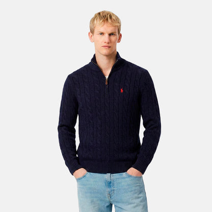 [BUY 1, GET 2] RL CABLE-KNIT QUARTER-ZIP SWEATER