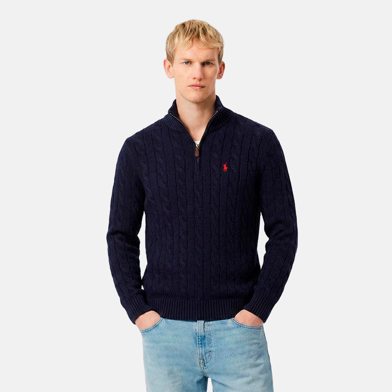 [BUY 1, GET 2] RL CABLE-KNIT QUARTER-ZIP SWEATER