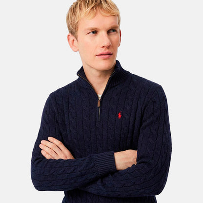 [BUY 1, GET 2] RL CABLE-KNIT QUARTER-ZIP SWEATER