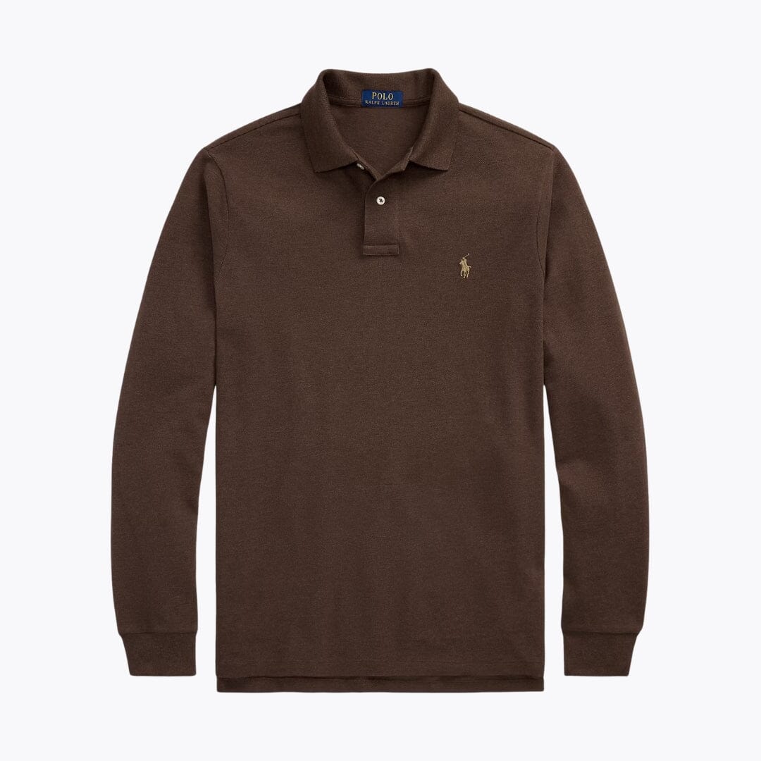 RL Mesh Long-Sleeve Polo Shirt