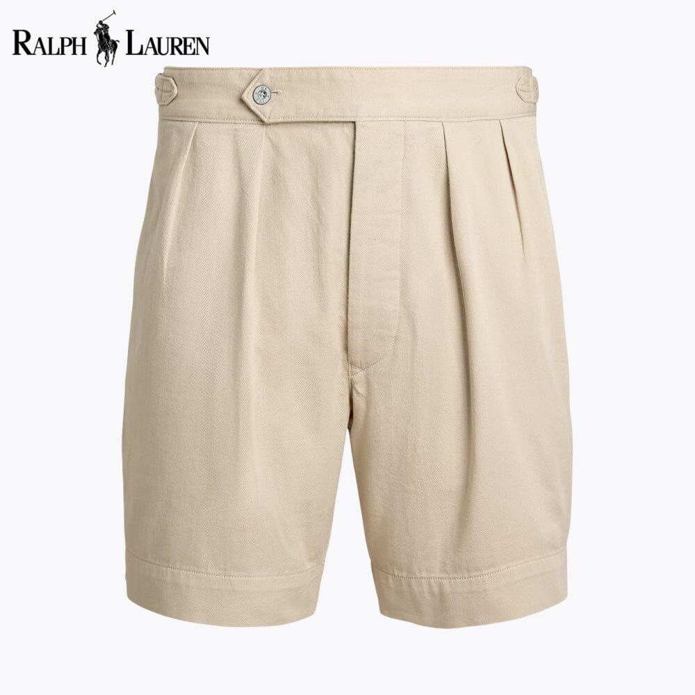RL Relaxed Fit Pleated Twill Short